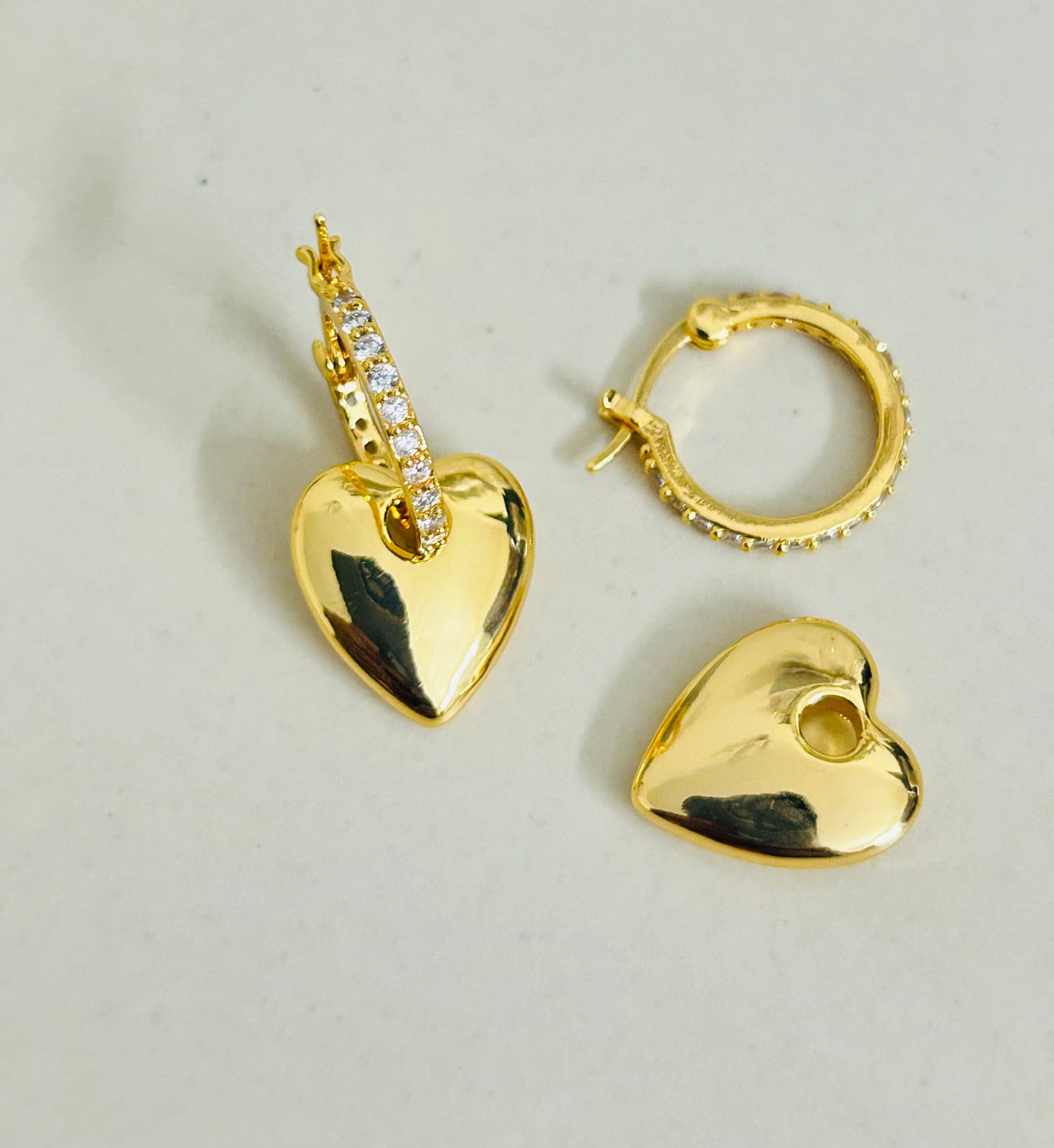 Studded Heart Earrings