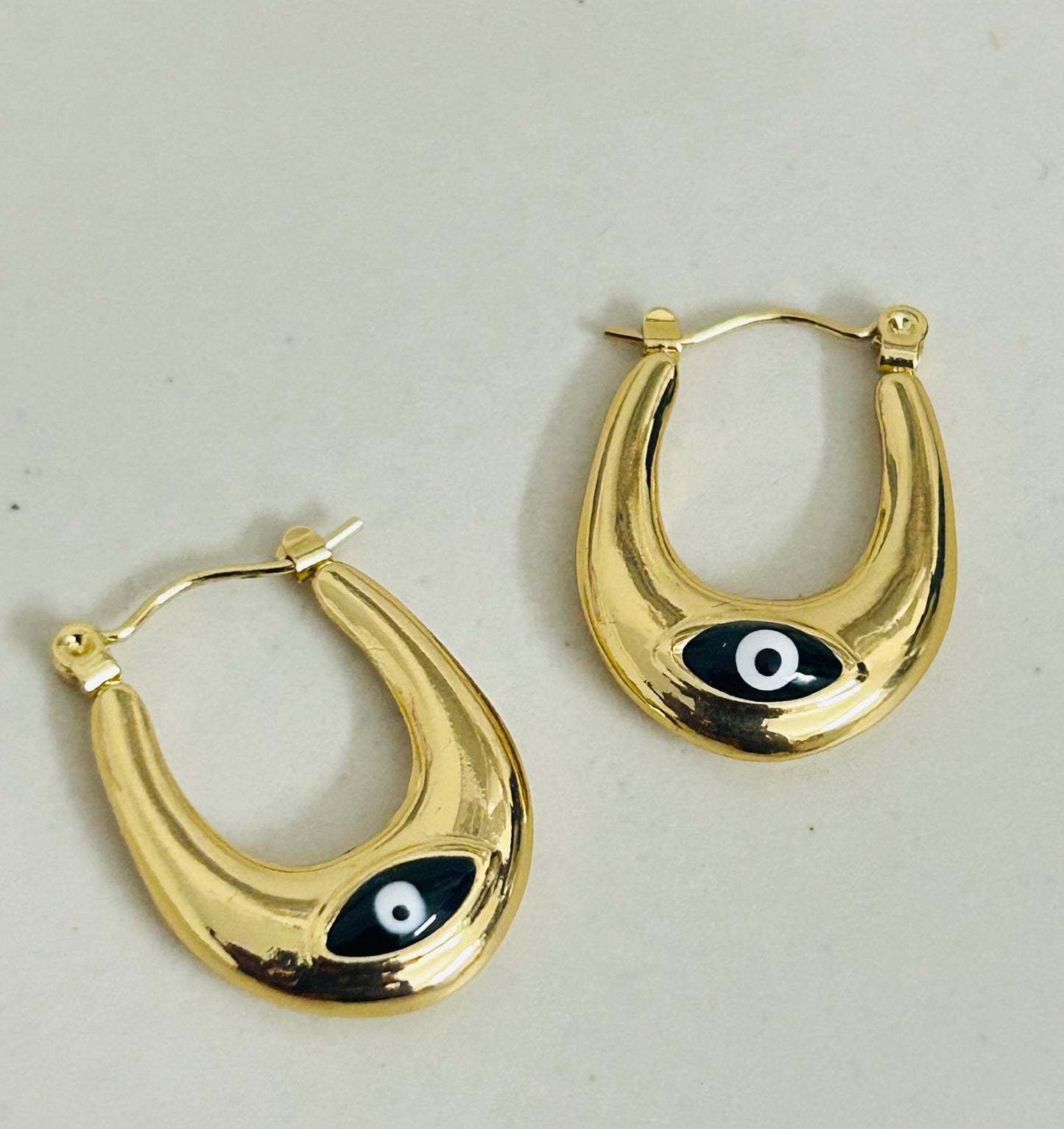 Evil Eye Hoop Earrings