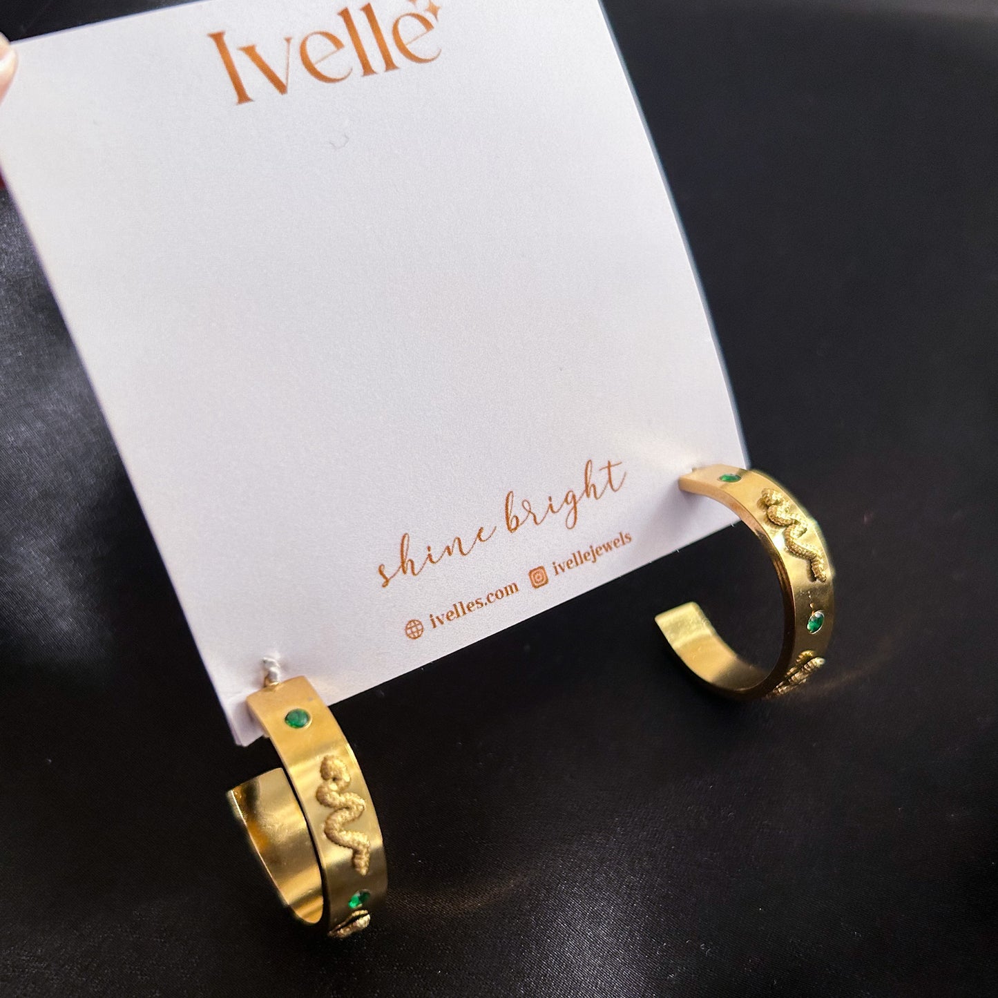 Serpent Hoop Earrings