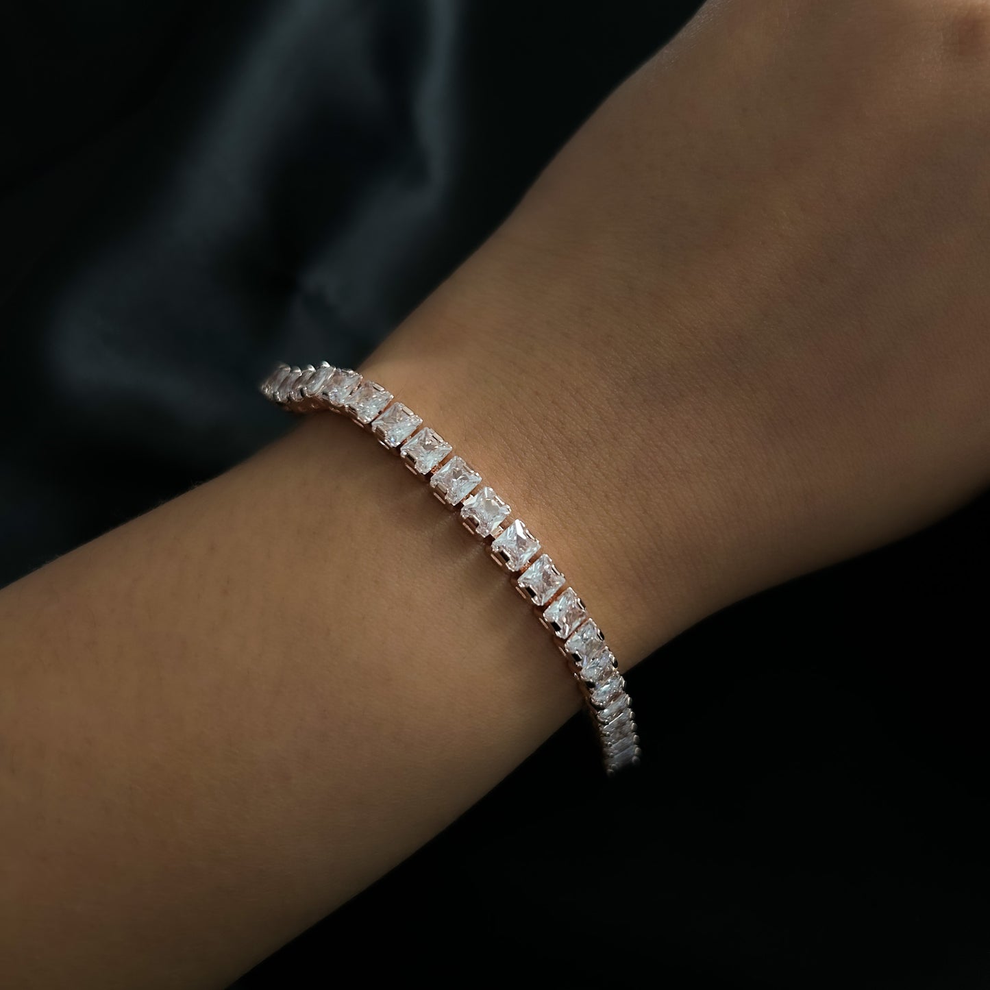 Cushion Tennis Bracelet