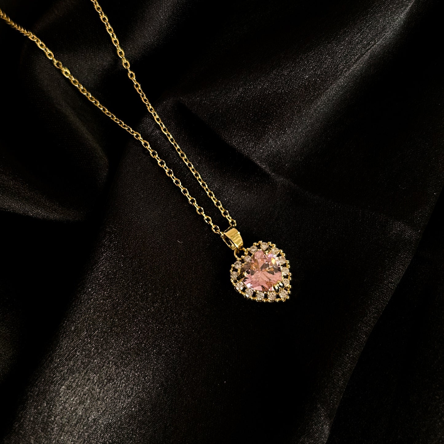 Cold Heart CZ Necklace