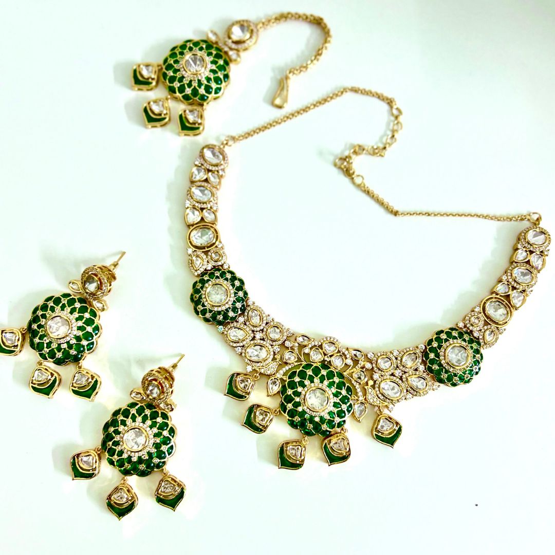 Floral Kundan Set