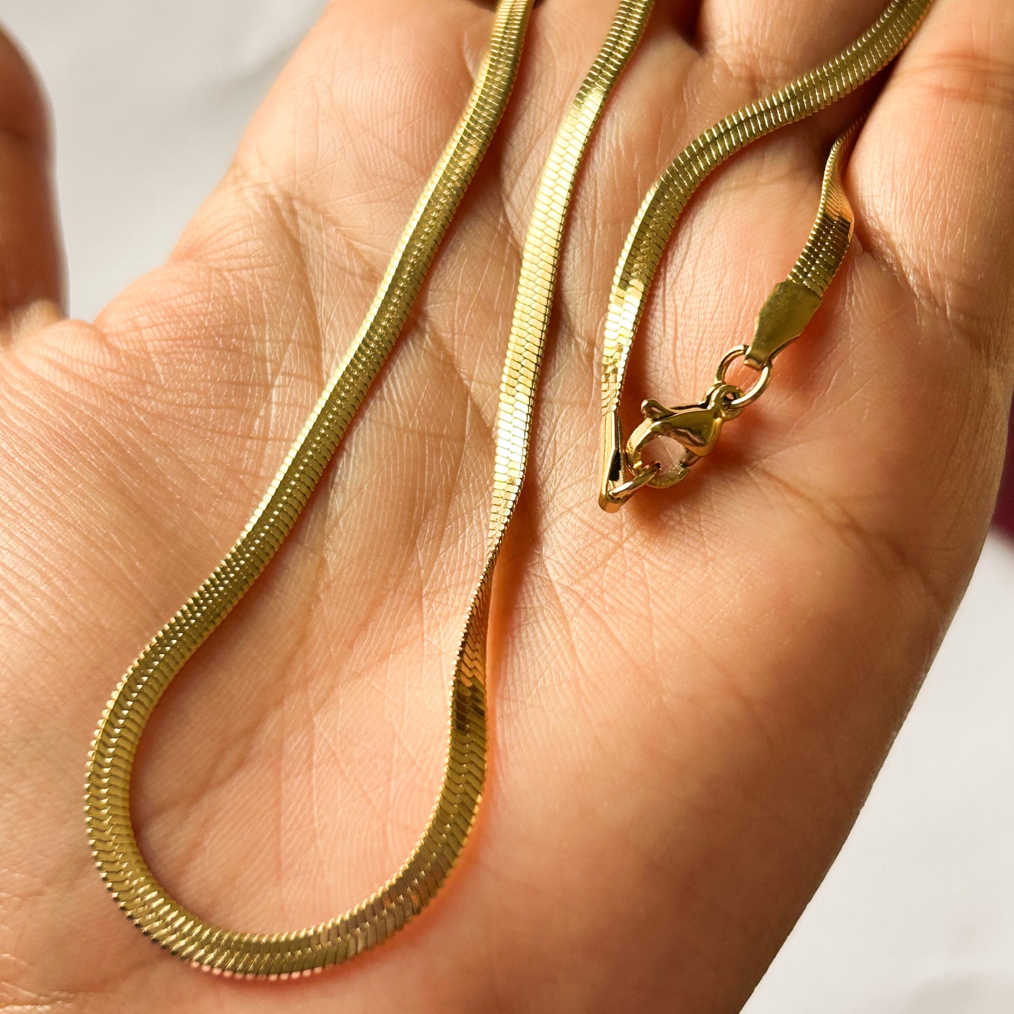 Simple Herringbone Necklace