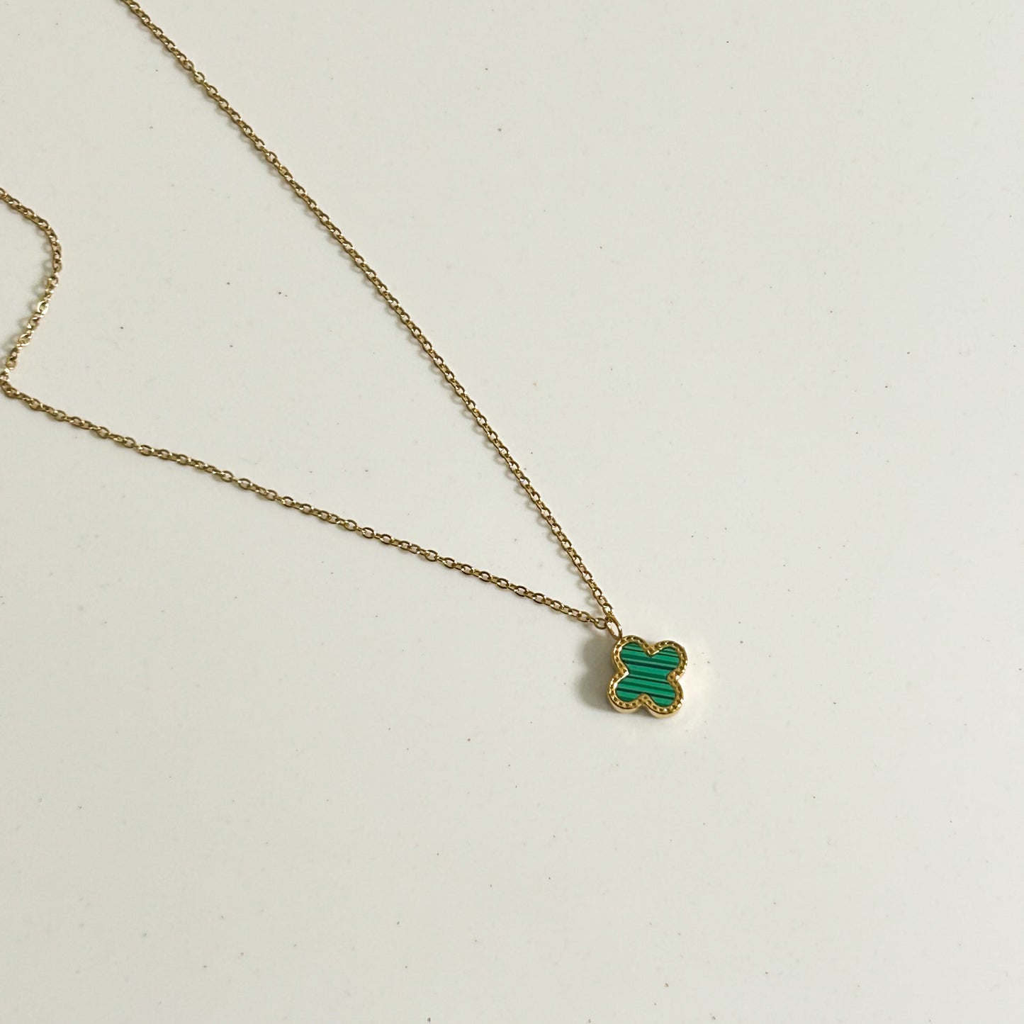 Green Clover Necklace