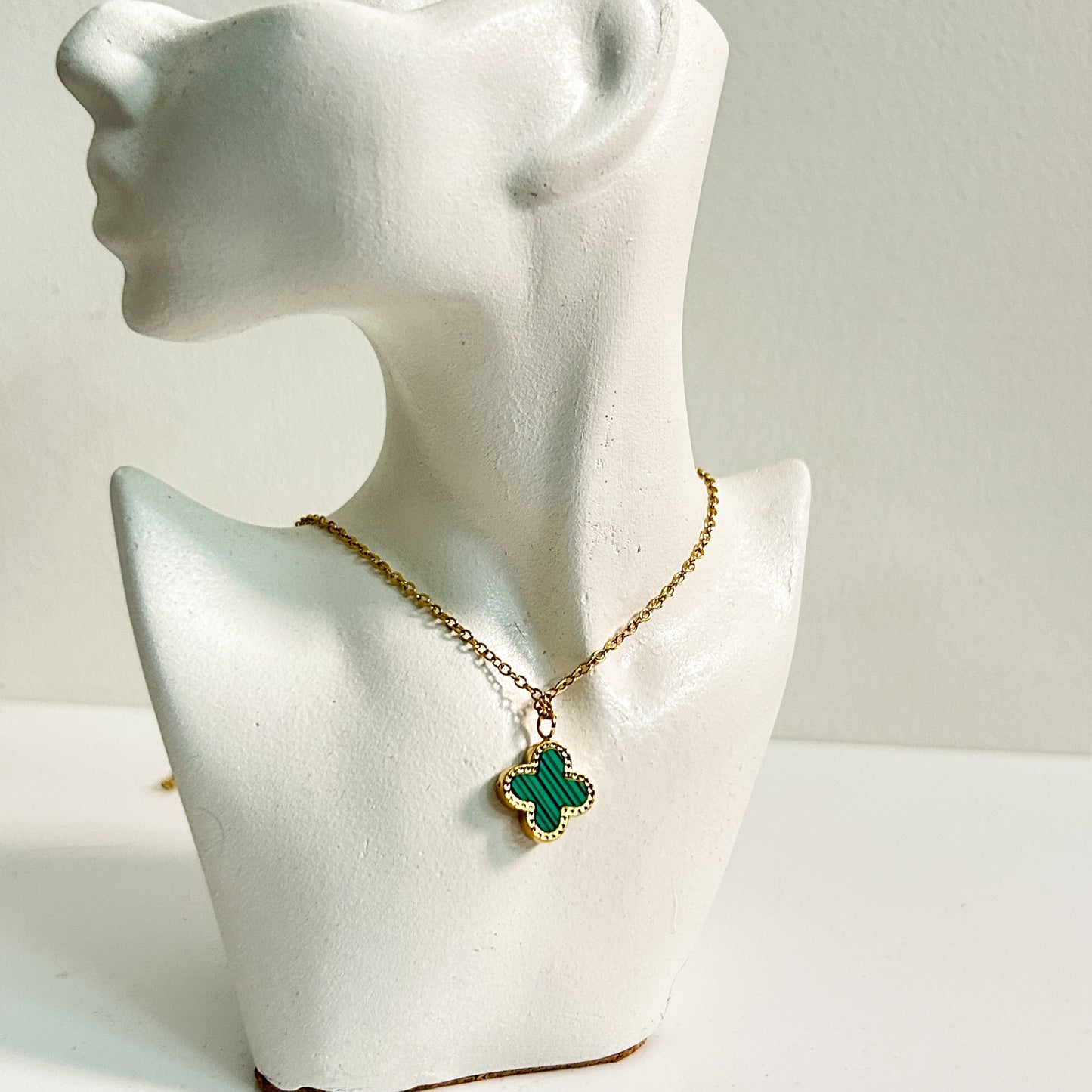 Green Clover Necklace