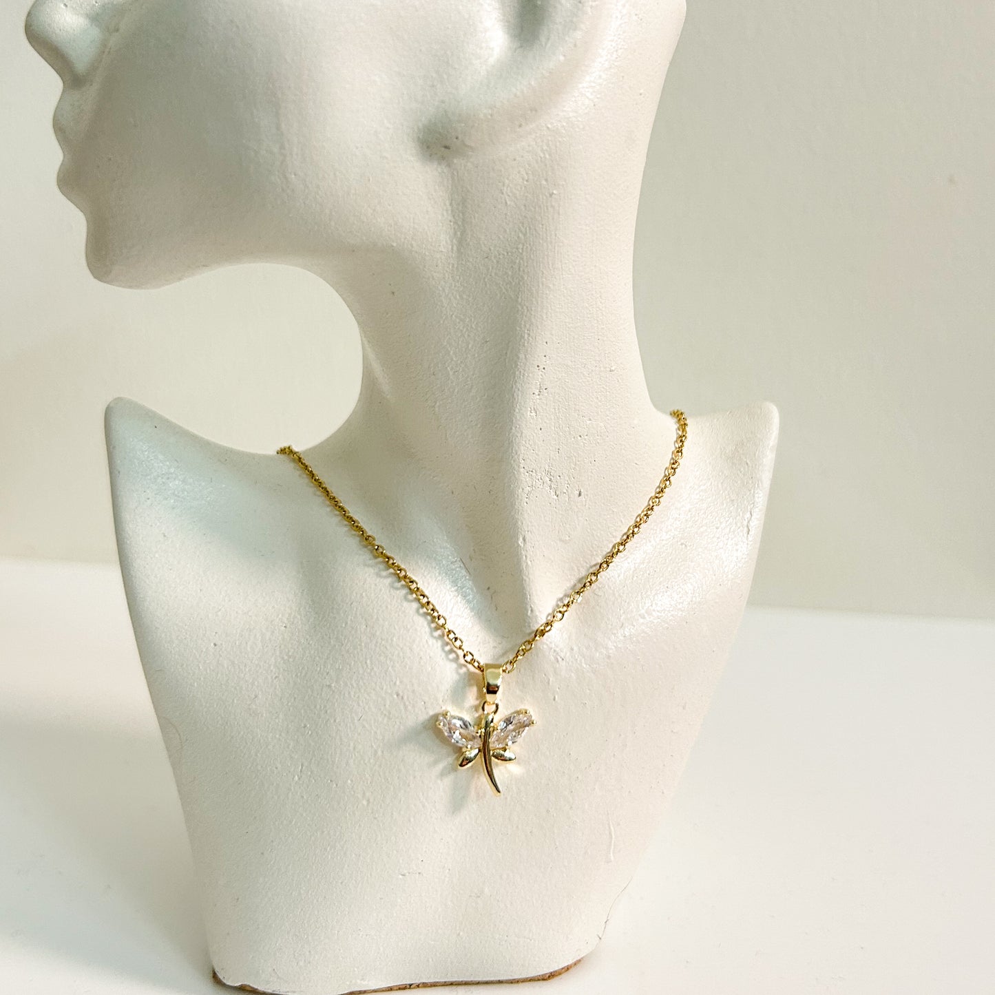 Butterfly Solitaire Necklace