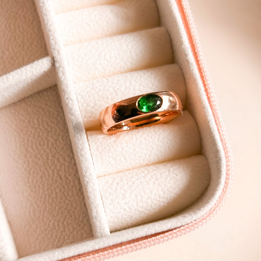 Green Eye Band Ring