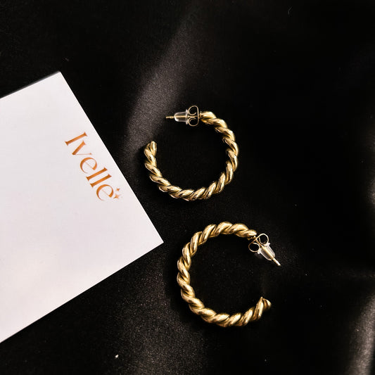 Apate Rope Hoop Earrings