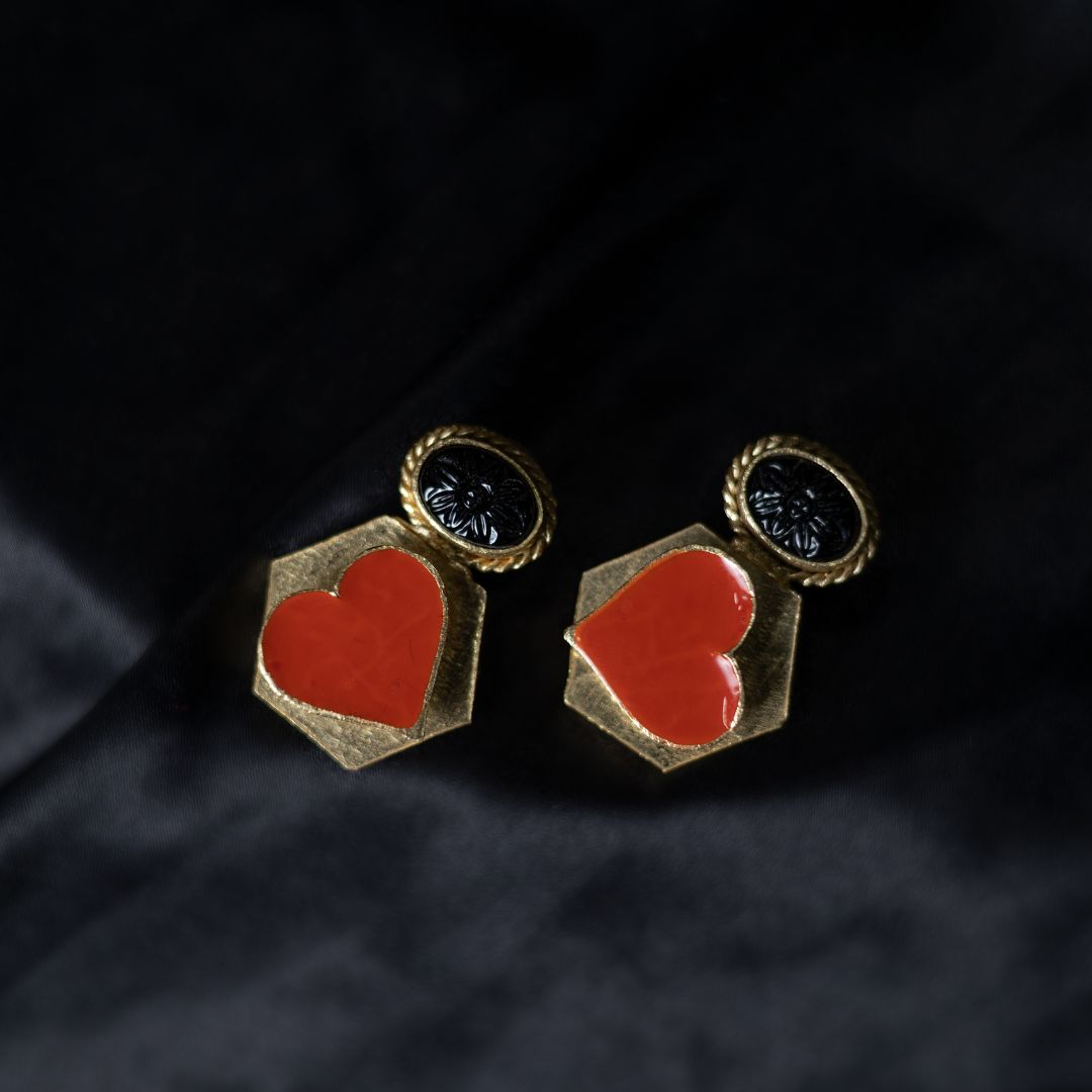 Debonair Earrings Brass with 18K Gold Plating