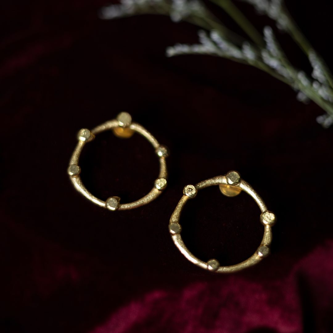 Loop Earring Brass with 18K Gold Plating